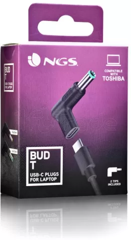 Photo de Pack 2 Embouts USB-C NGS pour ordinateur portable Toshiba