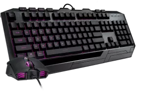 Photo de Pack 2en1 (Clavier/Souris) Cooler Master Devastator 3 Plus RGB (Noir)