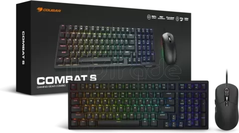 Photo de Pack 2en1 (Clavier/Souris) Cougar Combat S RGB (Noir)