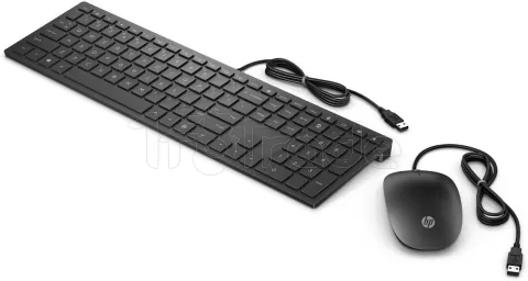 Photo de Pack 2en1 (Clavier/Souris) HP Pavilion 400 (Noir)