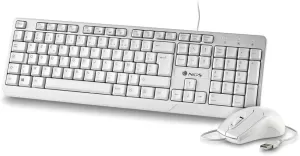 Photo de Pack 2en1 (Clavier/Souris) NGS Cocoa (Blanc)