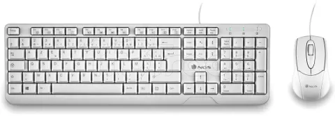 Photo de Pack 2en1 (Clavier/Souris) NGS Cocoa (Blanc)