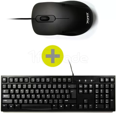 Photo de Pack 2en1 (Clavier/Souris) Port Designs (Noir)