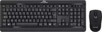 Photo de Pack 2en1 (Clavier/Souris) sans fil Advance Silent Combo (Noir)