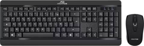 Photo de Pack 2en1 (Clavier/Souris) sans fil Advance Silent Combo (Noir)