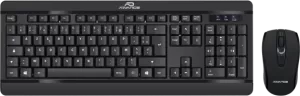 Photo de Pack 2en1 (Clavier/Souris) sans fil Advance Silent Combo (Noir)