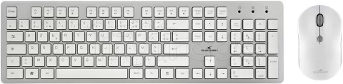 Photo de Pack 2en1 (Clavier/Souris) sans fil Bluestork Pack Easy II (Blanc)