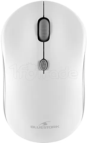 Photo de Pack 2en1 (Clavier/Souris) sans fil Bluestork Pack Easy II (Blanc)