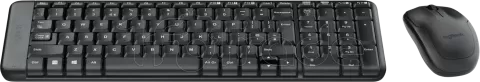 Photo de Pack 2en1 (Clavier/Souris) sans fil Logitech MK220 (Noir)