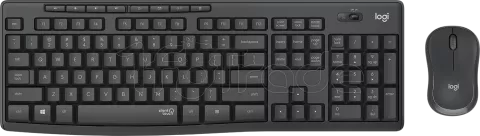 Photo de Pack 2en1 (Clavier/Souris) sans fil Logitech MK295 Slient (Noir)