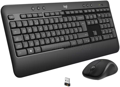 Photo de Pack 2en1 (Clavier/Souris) sans fil Logitech MK540 Advanced (Noir) QWERTY