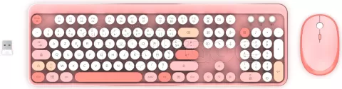 Photo de Pack 2en1 (Clavier/Souris) sans fil Mobility Lab Pure Color (Rose)