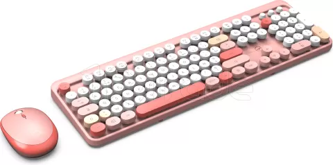 Photo de Pack 2en1 (Clavier/Souris) sans fil Mobility Lab Pure Color (Rose)