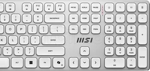 Photo de Pack 2en1 (Clavier/Souris) sans fil MSI Forge K210 Wireless Combo (Blanc)
