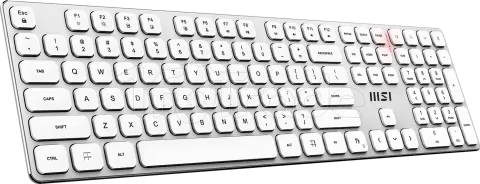 Photo de Pack 2en1 (Clavier/Souris) sans fil MSI Forge K210 Wireless Combo (Blanc)