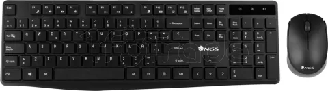 Photo de Pack 2en1 (Clavier/Souris) sans fil NGS Allure (Noir)