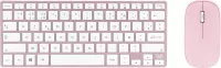 Photo de Pack 2en1 (Clavier/Souris) sans fil T'nB iClick (Rose)