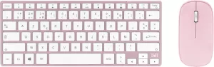 Photo de Pack 2en1 (Clavier/Souris) sans fil T'nB iClick (Rose)