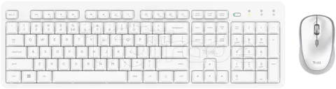 Photo de Pack 2en1 (Clavier/Souris) sans fil Trust Ody II (Blanc)