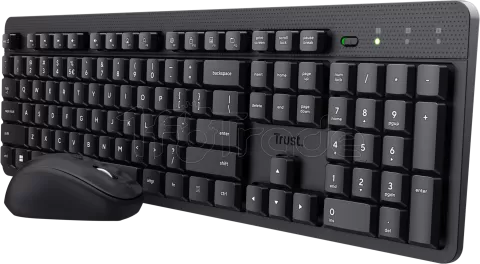 Photo de Pack 2en1 (Clavier/Souris) sans fil Trust Ody II (Noir)