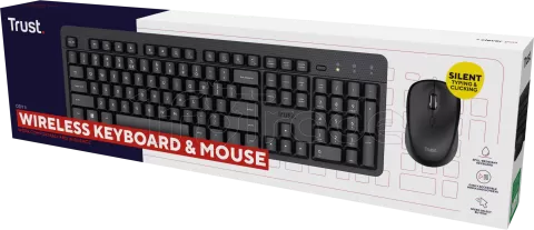 Photo de Pack 2en1 (Clavier/Souris) sans fil Trust Ody II (Noir)