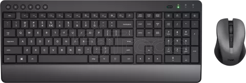 Photo de Pack 2en1 (Clavier/Souris) sans fil Trust Trezo (Noir)