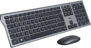 Pack clavier souris sans fil noir KPC60WIFCA Heden