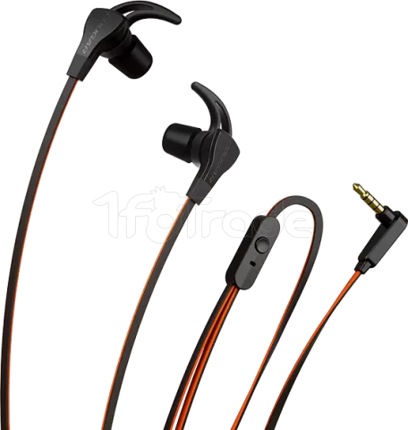 Photo de Pack 2en1 (Ecouteurs/Casque) Gamer filaire Cougar Immersa Ti Ex (Noir/Orange)