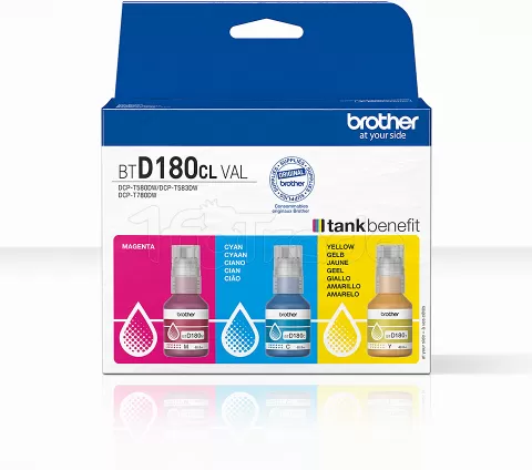 Photo de Pack 3 cartouches d'encre Brother BTD180CLVAL (Couleurs)