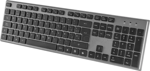 Photo de Pack 3en1 (Clavier/Souris/Tapis) Tacens Zenith (Noir/Argent)
