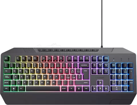 Photo de Pack 3en1 (Clavier/Souris/Tapis) Trust GXT 791 RGB (Noir)