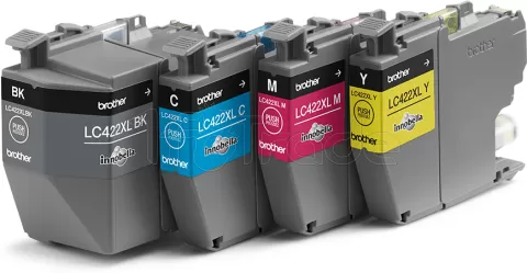 Photo de Pack 4 cartouches d'encre Brother LC-422 XL (Noir + Couleurs)