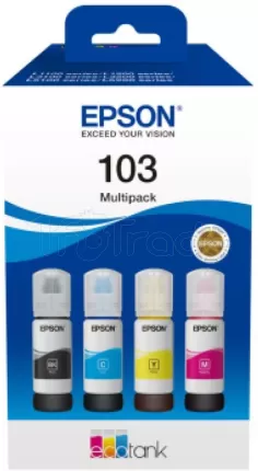 Photo de Pack 4 Cartouches d'encre Epson EcoTank 103 (Noir + Couleurs)