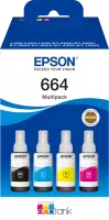 Photo de Pack 4 Cartouches d'encre Epson EcoTank 664 (Noir + Couleurs)