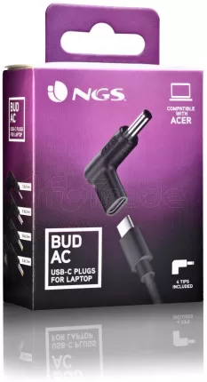 Photo de Pack 4 Embouts USB-C NGS Bud pour ordinateur portable Acer