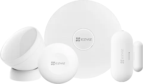 Photo de Pack Alarme Ezviz Sensor Kit - Hub, capteurs et bouton