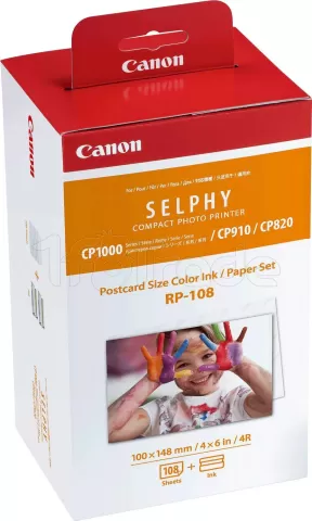Photo de Pack Encre couleurs + Feuilles Canon Selphy RP-108