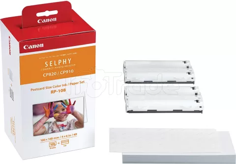 Photo de Pack Encre couleurs + Feuilles Canon Selphy RP-108