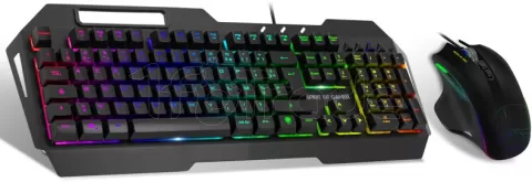 Photo de Pack Gamer 2en1 (Clavier/Souris) Spirit of Gamer Elite-MK30 RGB (Noir)