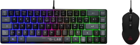 Photo de Pack Gamer 2en1 (Clavier/Souris) The G-Lab Combo Hydrogen BKG RGB (Noir)