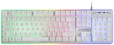 Photo de Pack Gamer 3en1 (Clavier/Souris/Tapis) Mars Gaming MCPX RGB (Blanc)