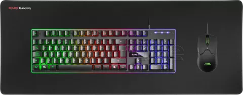 Pack Gamer 3en1 (Clavier/Souris/Tapis) Mars Gaming MCPX RGB (Blanc)