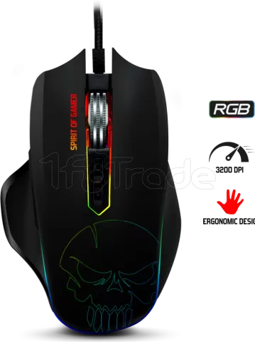 Photo de Pack Gamer 3en1 (Pad/Souris/Tapis) Spirit of Gamer Xpert G900 RGB (Noir)