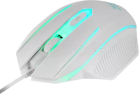 Photo de Pack Gamer 4en1 (Clavier/Souris/Casque/Tapis) Mars Gaming MCP-124 Pro (Blanc)