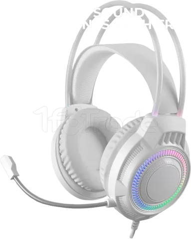 Photo de Pack Gamer 4en1 (Clavier/Souris/Casque/Tapis) Mars Gaming MCP-124 Pro (Blanc)