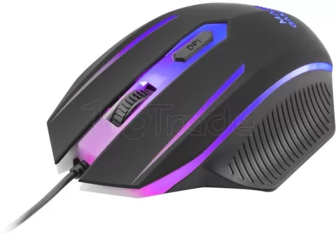 Photo de Pack Gamer 4en1 (Clavier/Souris/Casque/Tapis) Mars Gaming MCP-124 Pro (Noir)