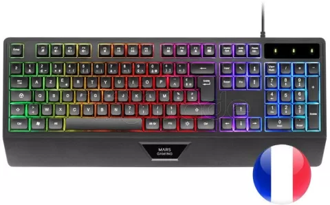 Photo de Pack Gamer 4en1 (Clavier/Souris/Casque/Tapis) Mars Gaming MCP-124 Pro (Noir)