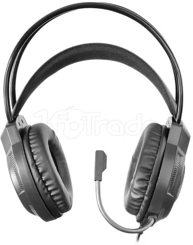 Photo de Pack Gamer 4en1 (Clavier/Souris/Casque/Tapis) Mars Gaming MCP-124 Pro (Noir)