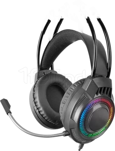 Photo de Pack Gamer 4en1 (Clavier/Souris/Casque/Tapis) Mars Gaming MCP-124 Pro (Noir)