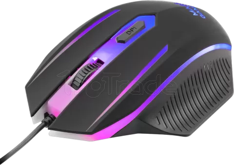 Photo de Pack Gamer 4en1 (Clavier/Souris/Casque/Tapis) Mars Gaming MCP-124 Pro (Noir)